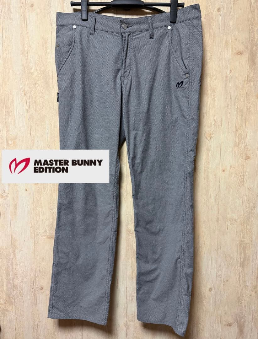 【美品】マスターバニーエディション ゴルフパンツ グレー 5（L） 80〜84
