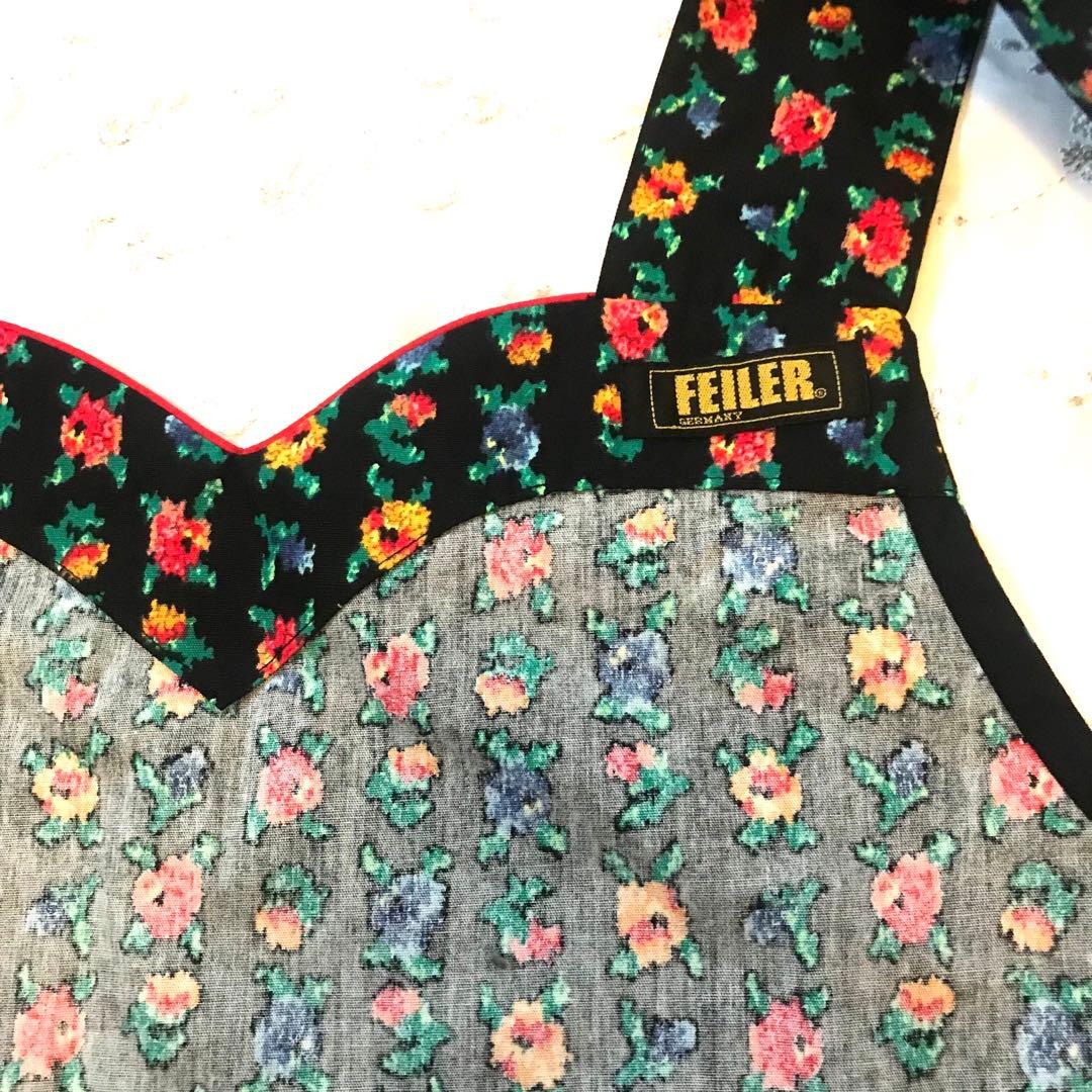 【新品未使用品】★上品★Feiler フェイラー　レア物　★総花柄　黒