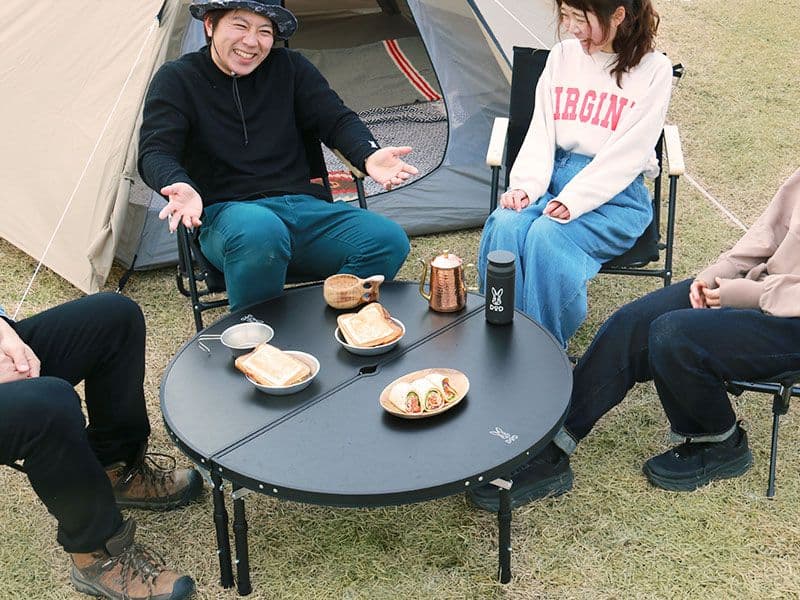DOD 折りたたみ式アウトドアテーブル 黒　お試し程度の美品