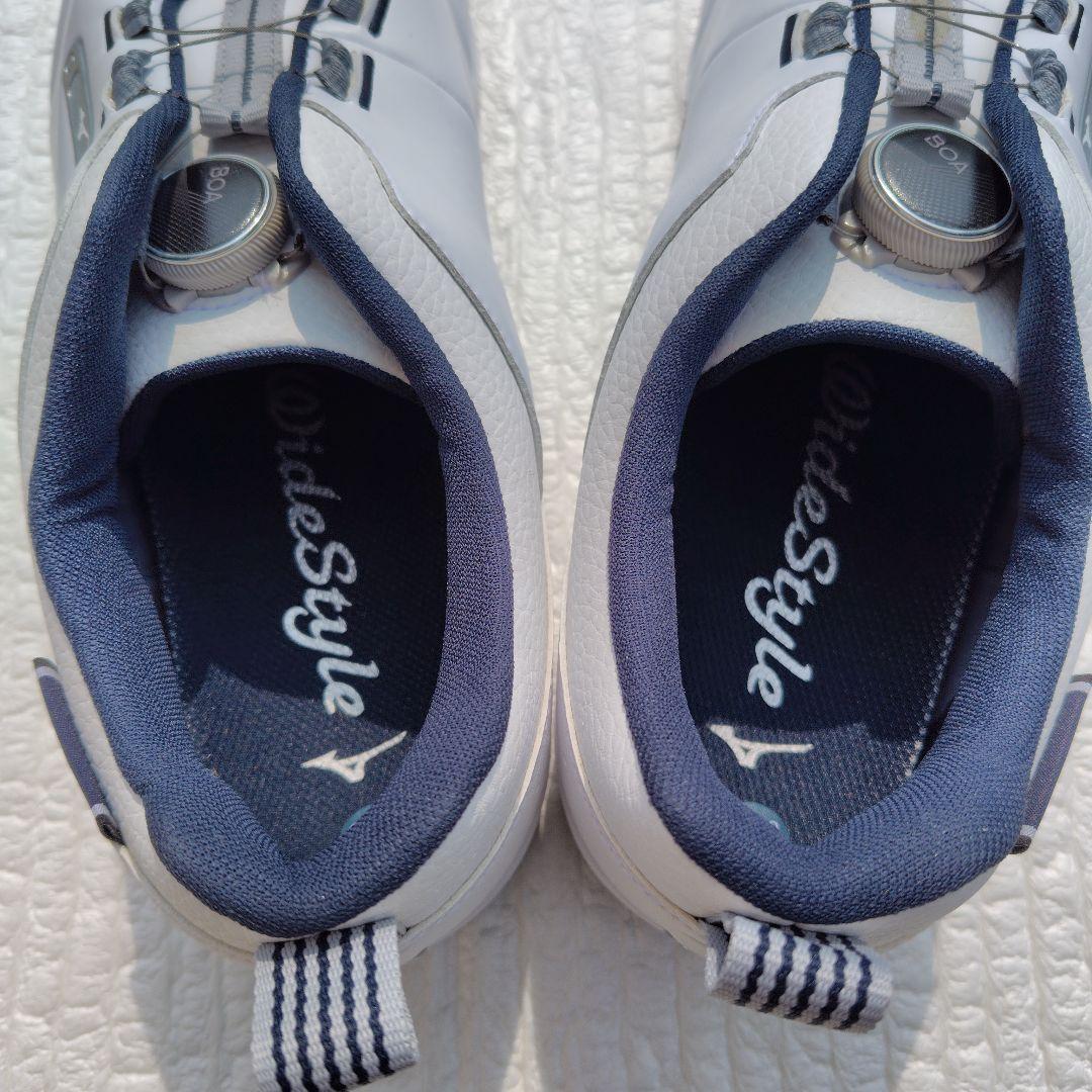 MIZUNO ゴルフシューズ BOAシステム ホワイト　Wide Style
