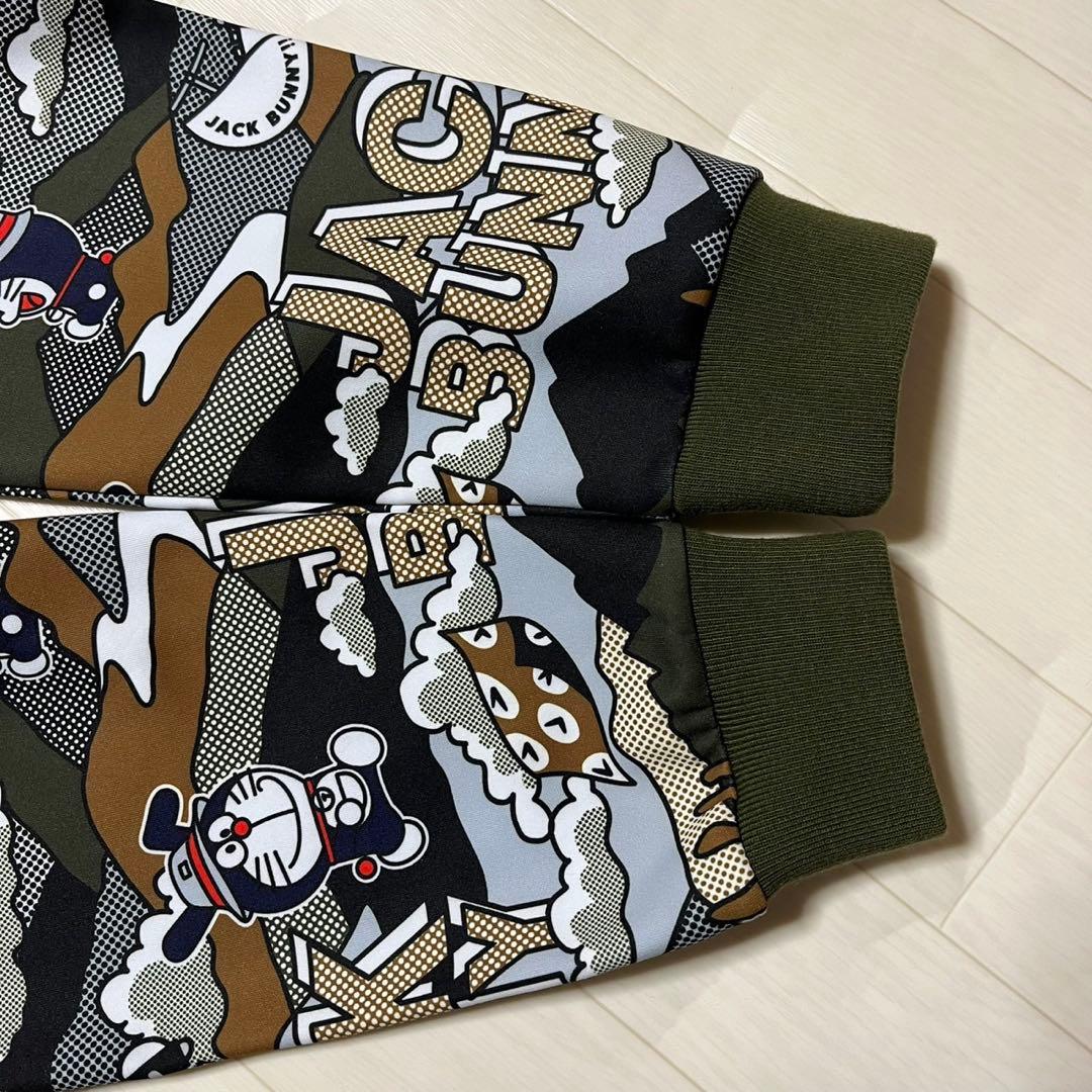 美品 限定品 ジャックバニー ドラえもん ジップアップ パーカー カーキ コラボ