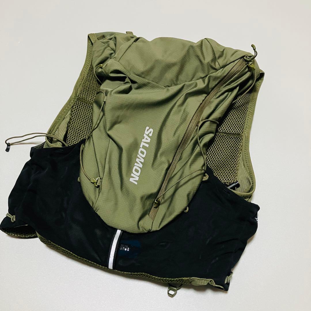 ぽ*ぷ様 サロモン　ADV SKIN 12 トレイルランニングベスト オリーブグ