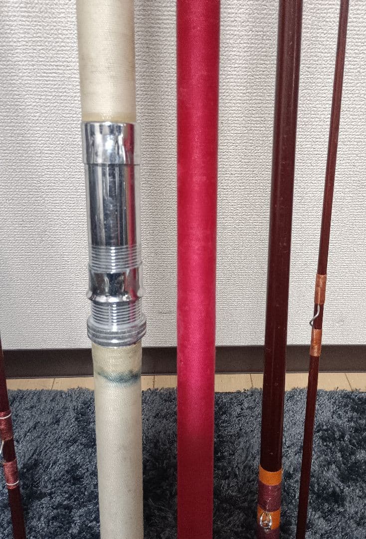 4本継ぎ底物竿まとめて2本！訳あり