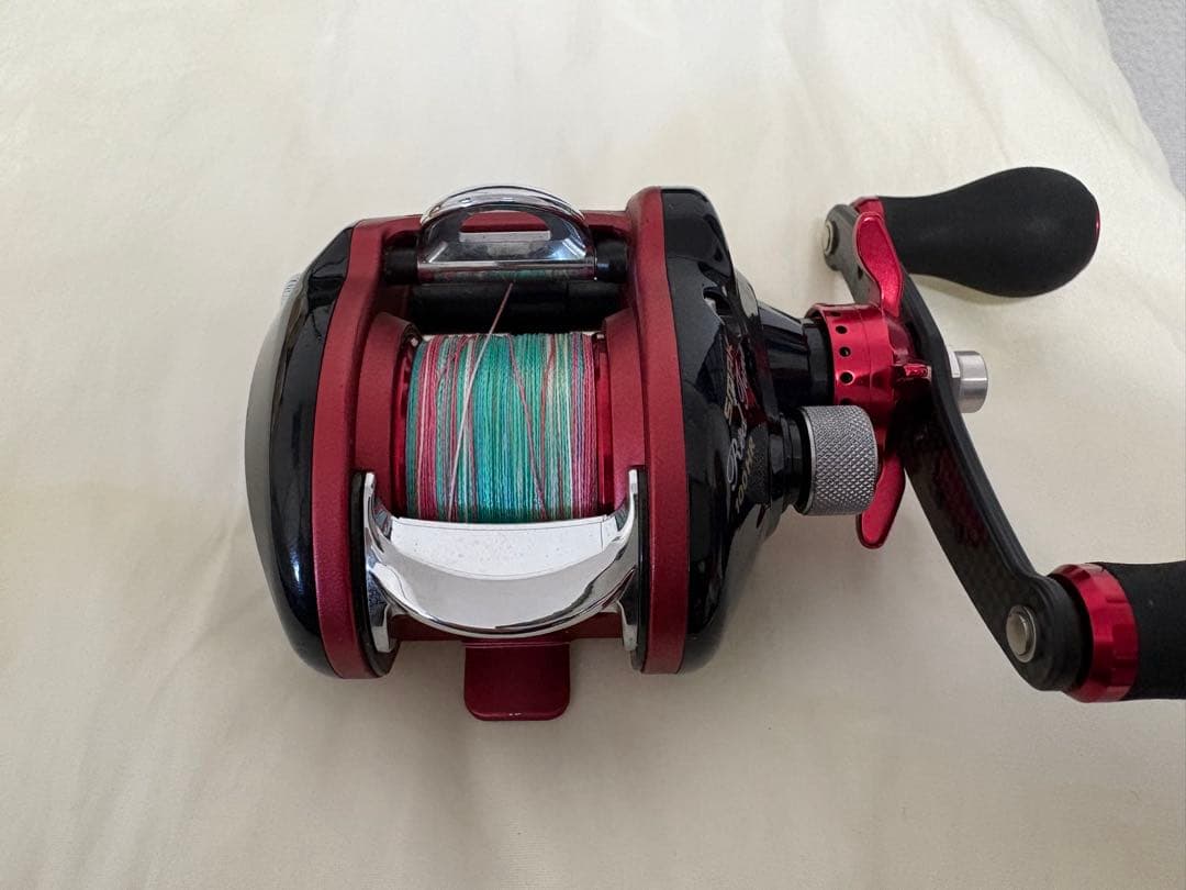 未使用品❣️スマック　レッドチューン ベイトリール　カワハギ100HR PE付き
