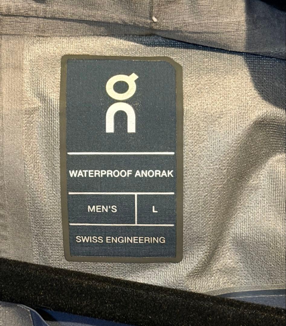 On WATERPROOF ANORAK メンズ L ネイビー